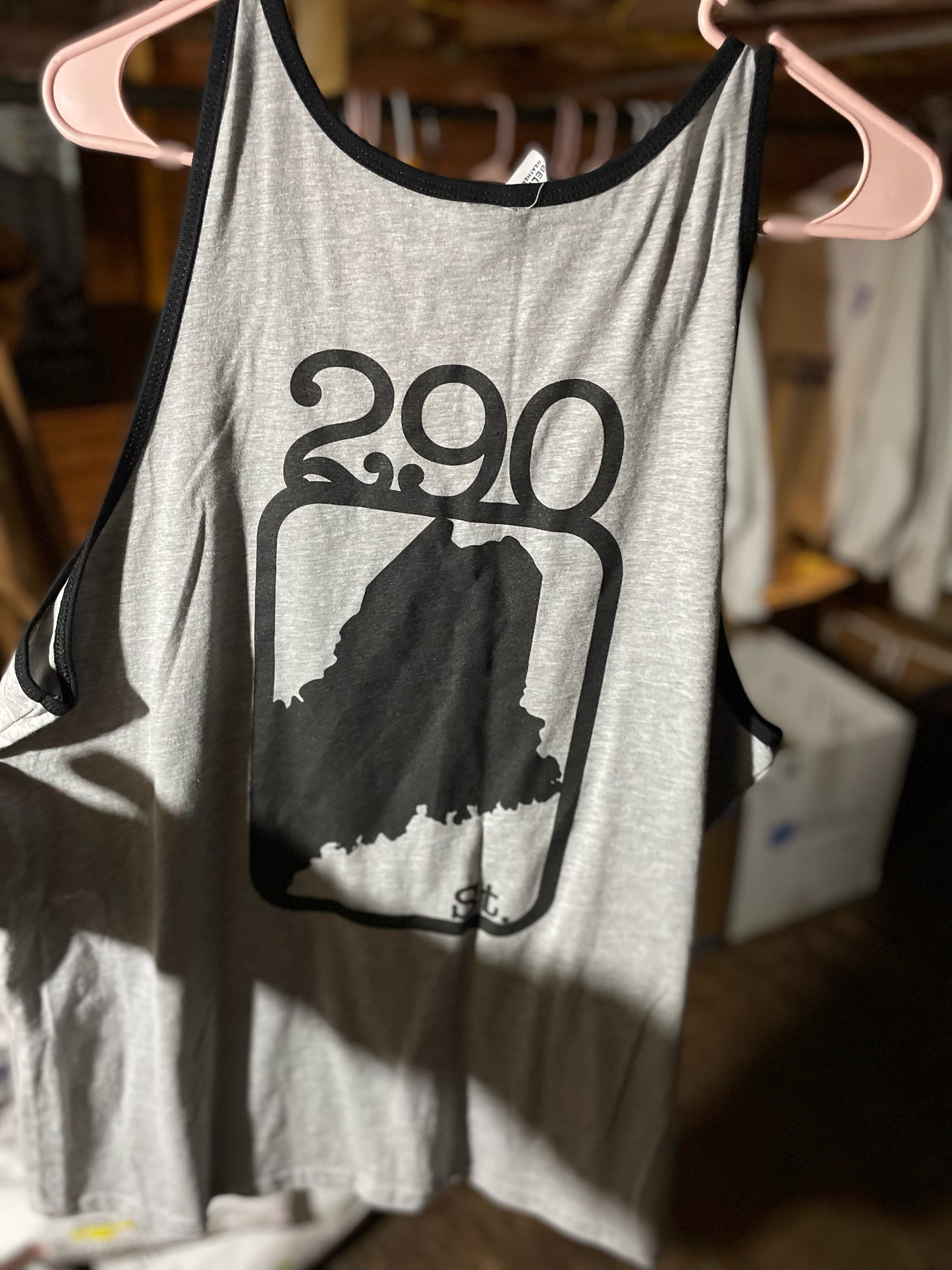 Tank Top - Gray with black trim