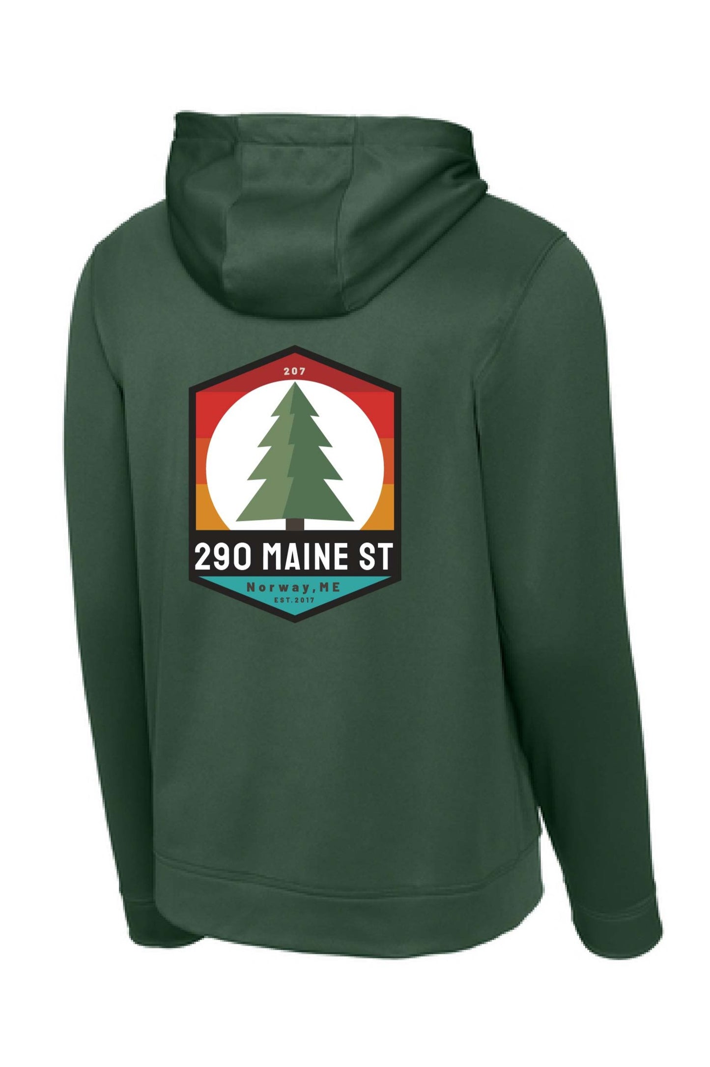 Hooded Sweatshirt - green tree